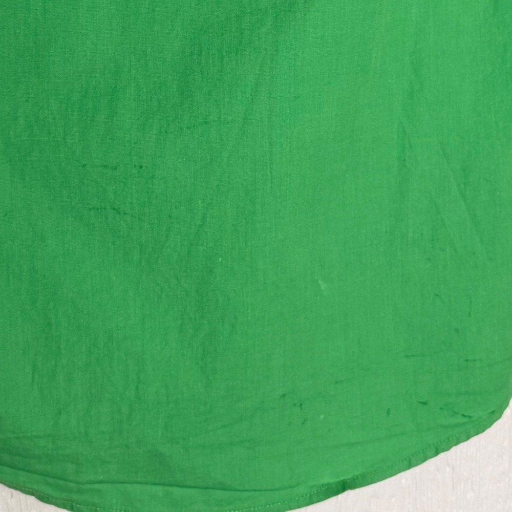 Gap Kids Boys Green Long Sleeve Button Down Shirt Size S 6-7 100% Cotton Poplin - Picture 3 of 7